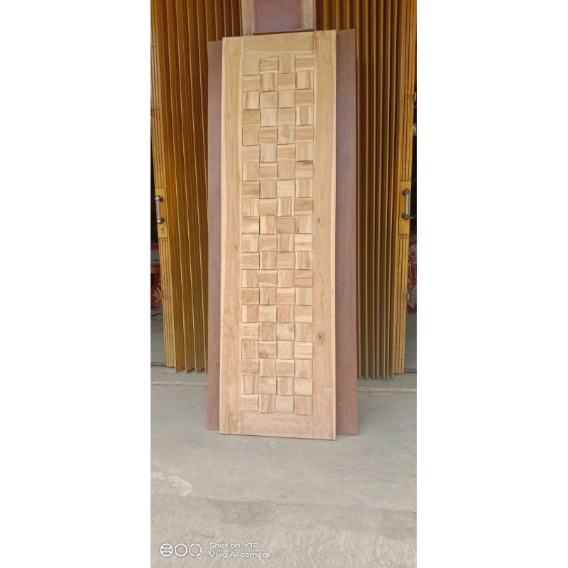 Pintu Kamar model anyaman Kayu Jati