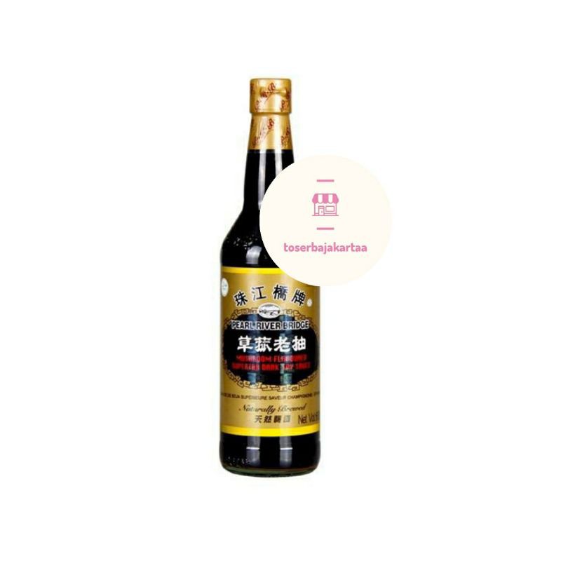 

Pearl River Bridge Mushroom Soy Sauce / Kecap Rasa Jamur 600ml