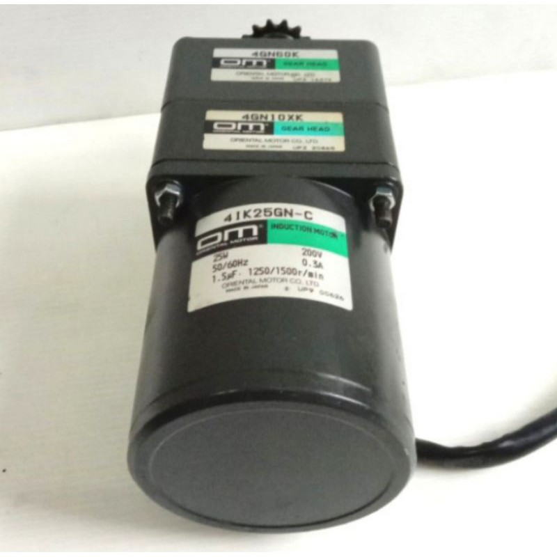 Ac Motor Gearbok 220V 25W Ratio 1 : 70 High Torque