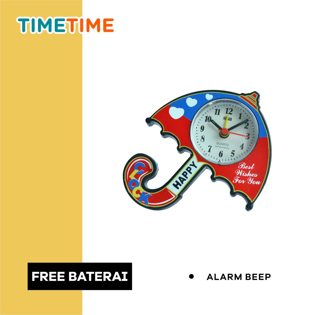 Jam Meja Alarm Clock Weker Bentuk Baju Pakaian Unik Lucu FREE BATERAI