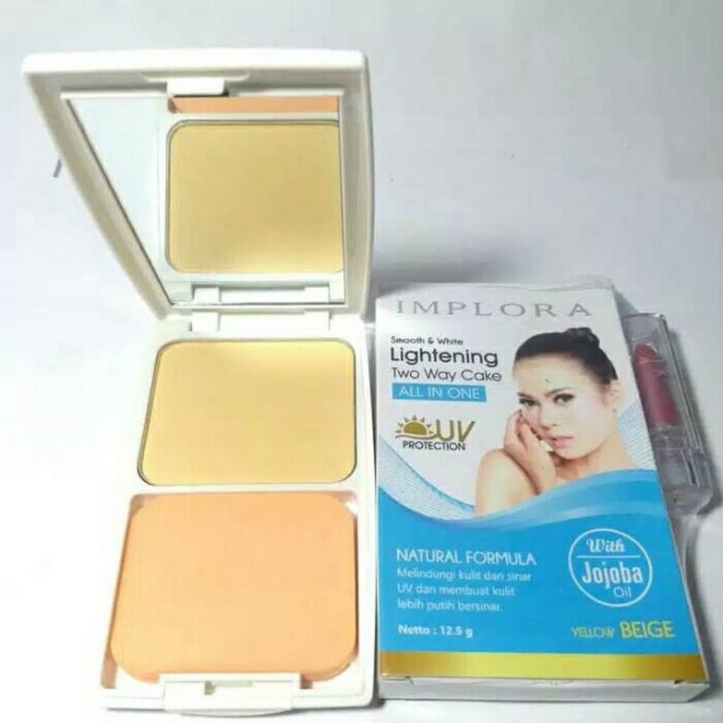 IMPLORA LIGHTENING TWO WAY CAKE / TWC IMPLORA GIRLSNEED77 BPOM Bedak Wajah Makeup-2