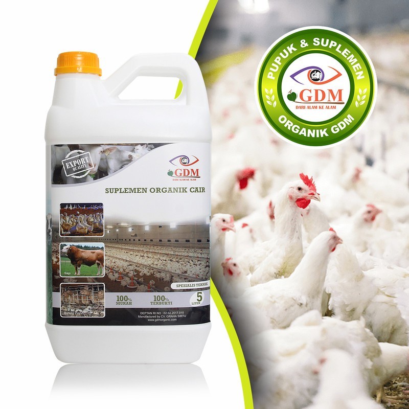 SUPLEMEN ORGANIK CAIR GDM VITAMIN SPESIALIS TERNAK 1 LITER