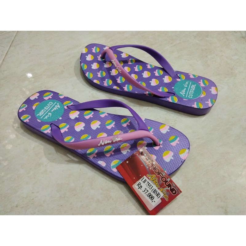 Sandal Jepit Karet Jelly Wanita New Era