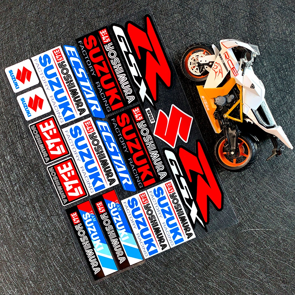Stiker Reflektif Motif Rel Samping Untuk SUZUKI GSXR GSX R600 750 1000