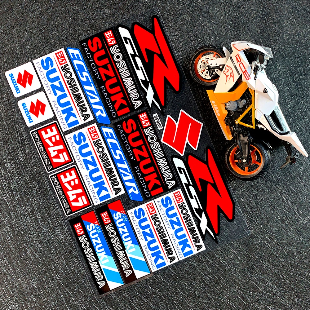 Stiker Reflektif Motif Rel Samping Untuk SUZUKI GSXR GSX R600 750 1000