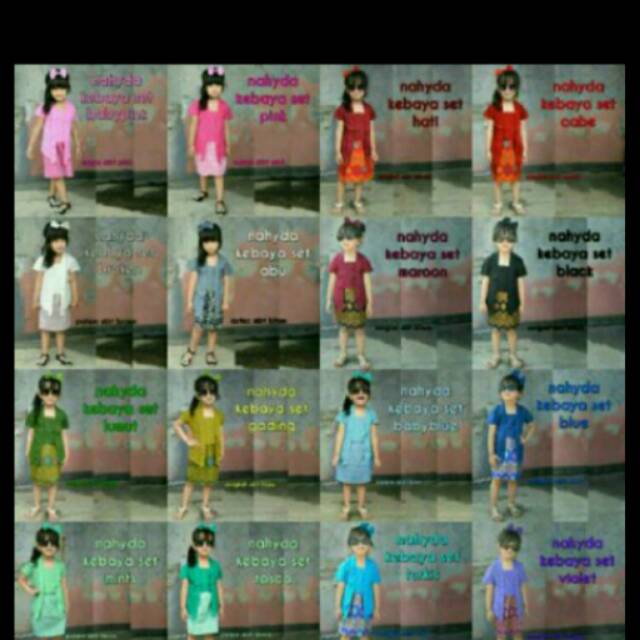 Setelan baju kebaya anak kartini, baju kebaya anak good quality