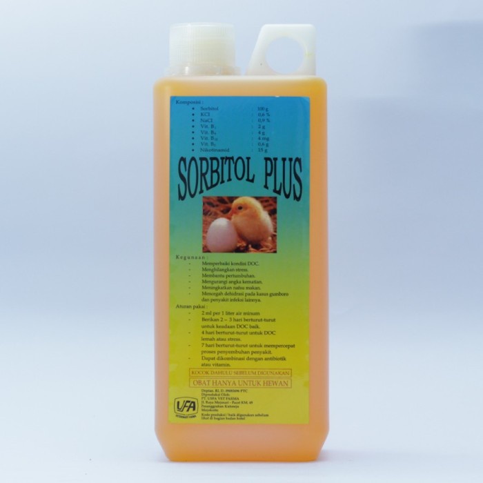 SORBITOL PLUS 1L - Vitamin untuk anak ayam pengganti air gula