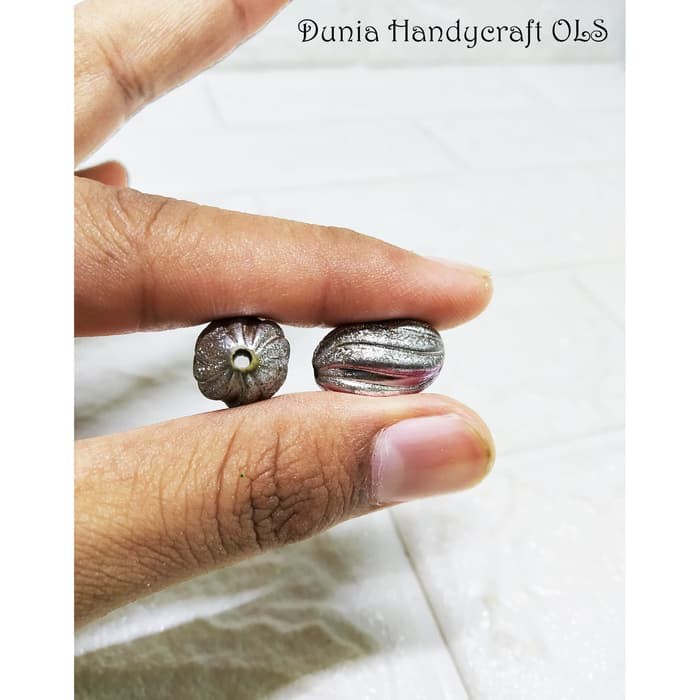 DIY Mote Kana Oval Blitz Bahan Kerajinan Tangan Anting Bros Kalung