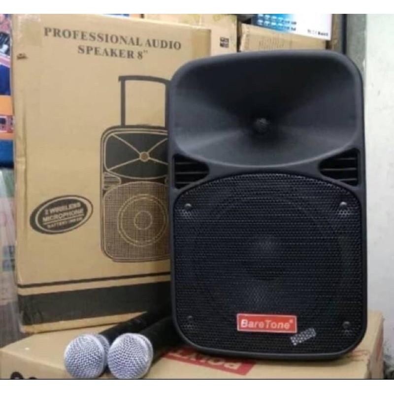 Portable Speaker Wireless Baretone Original 8 Inc MAX 08 EB