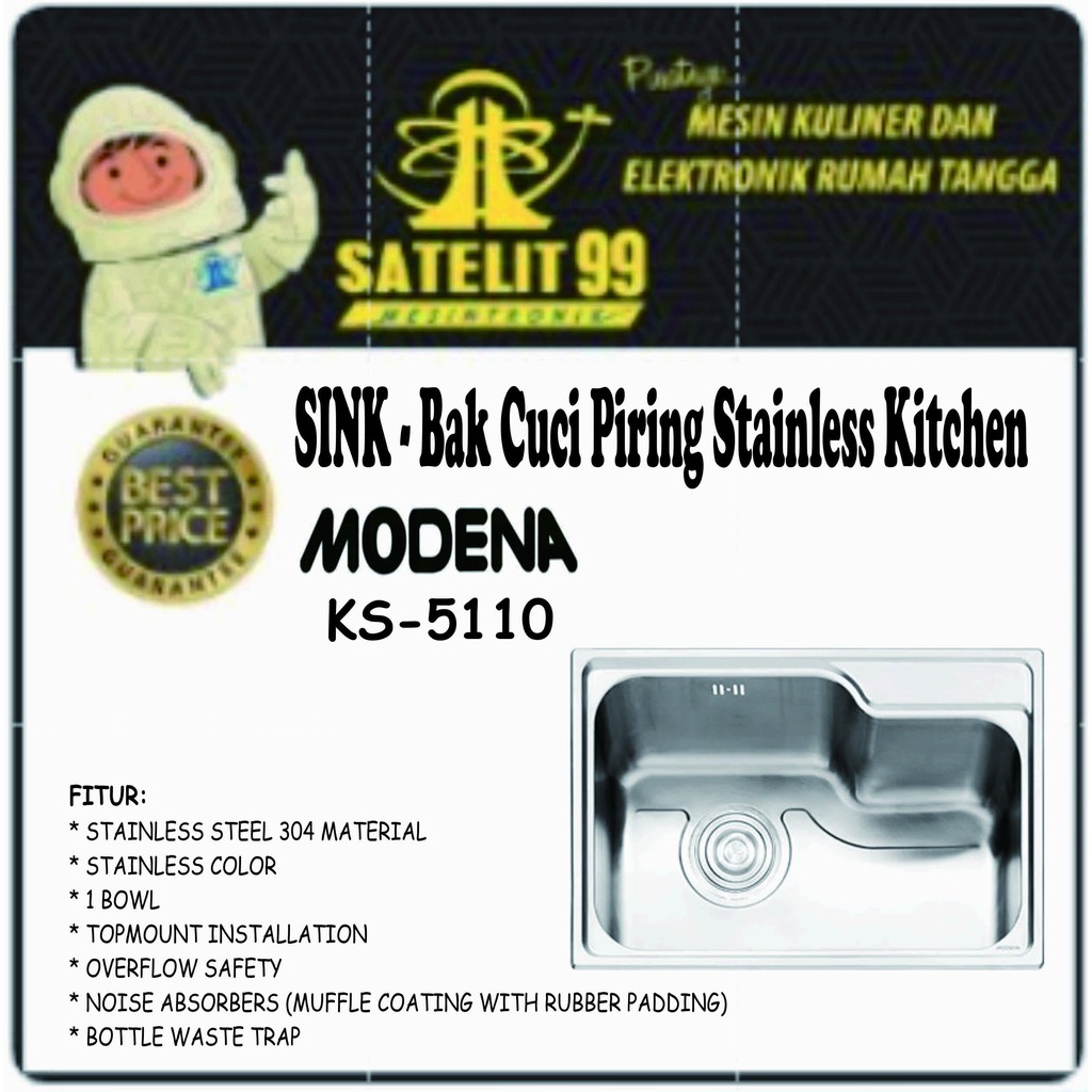 KITCHEN SINK - COMO MODENA KS-5110
