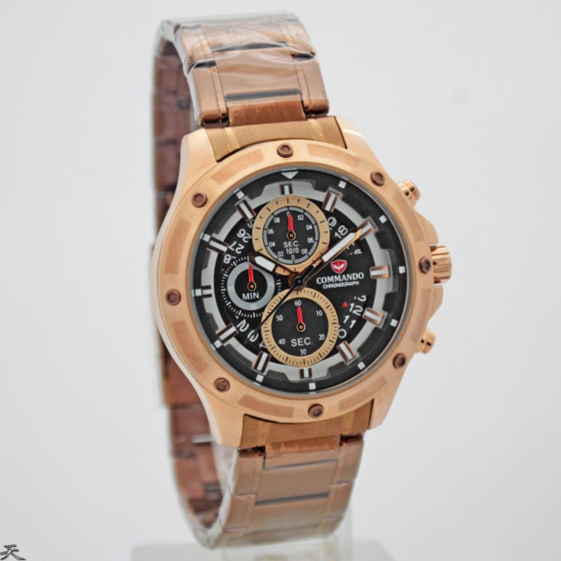COMMANDO CM6009MR-ORIGINAL-CHRONO AKTIF RANTAI STAINLESS