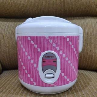 Rice Cooker/Magic Com Maspion MRJ 1002 Batik Merah 1 Liter