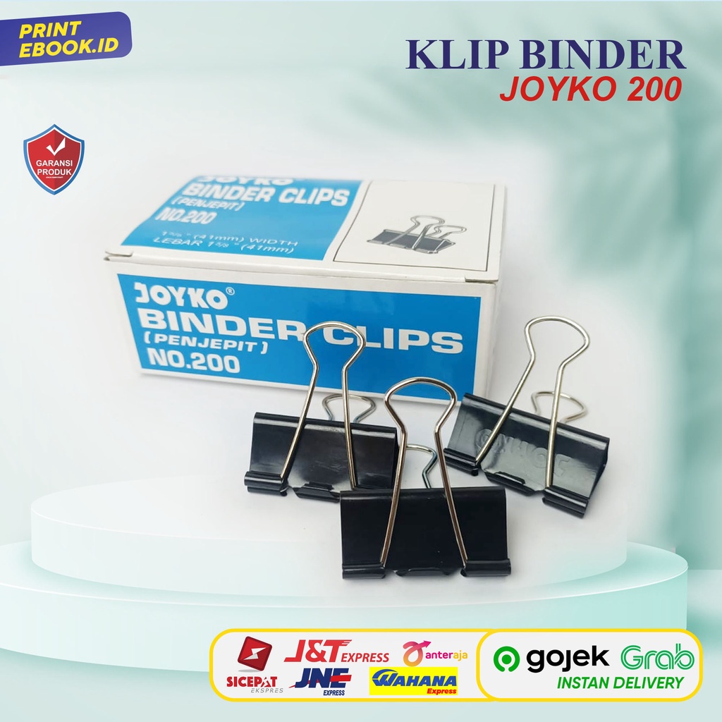 

[TERLARIS] BINDER CLIP 200/ KLIP PENJEPIT KERTAS