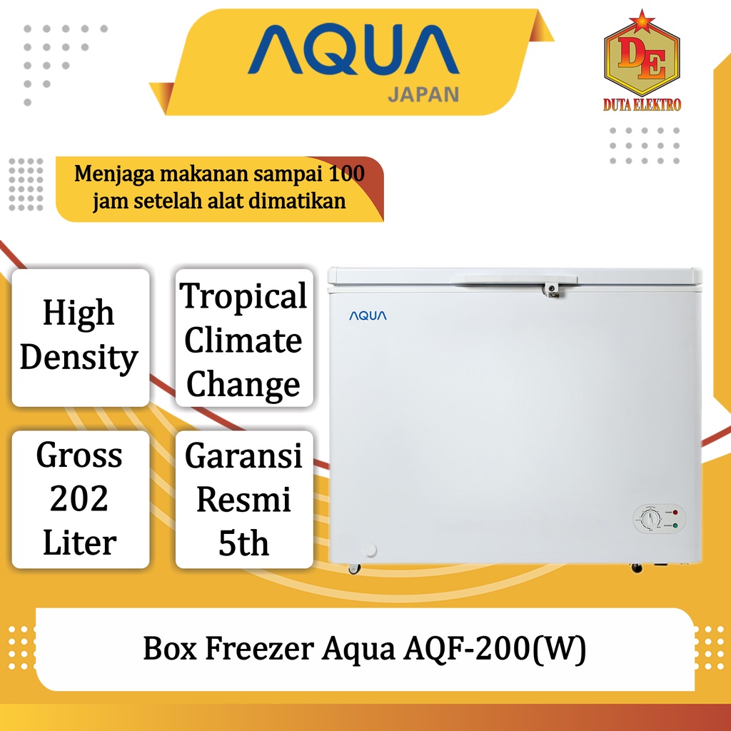 Box Freezer 200 Liter Aqua Japan AQF-200(W)