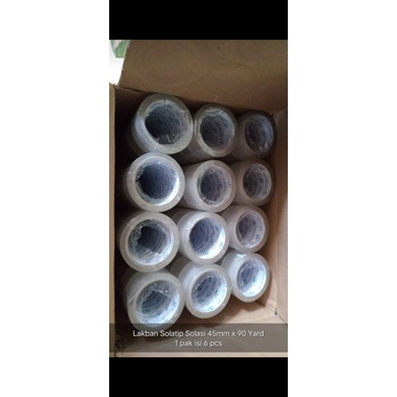 

selotip atau solasi putih bening ukuran 45x90