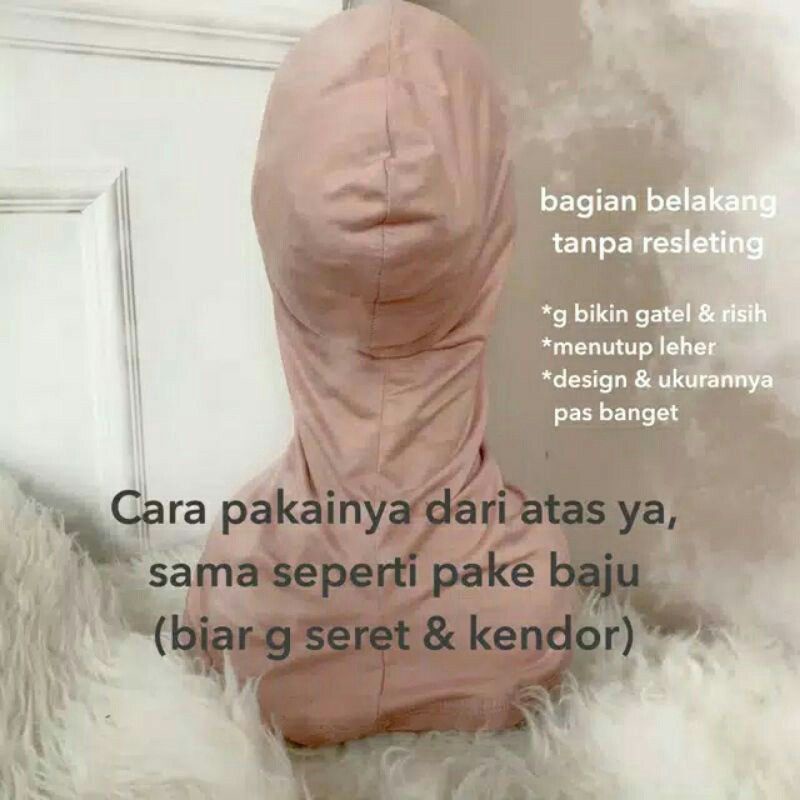 Inner Tali Arab Turki Manset Leher Hijab Pashmina Segiempat Penutup Leher Inner Bando Inner Malau Inner Ninja