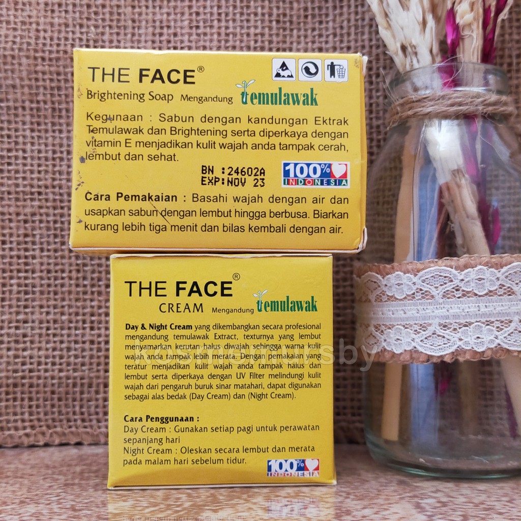 Cream Temulawak The Face 2in1 ( Cream Sabun)