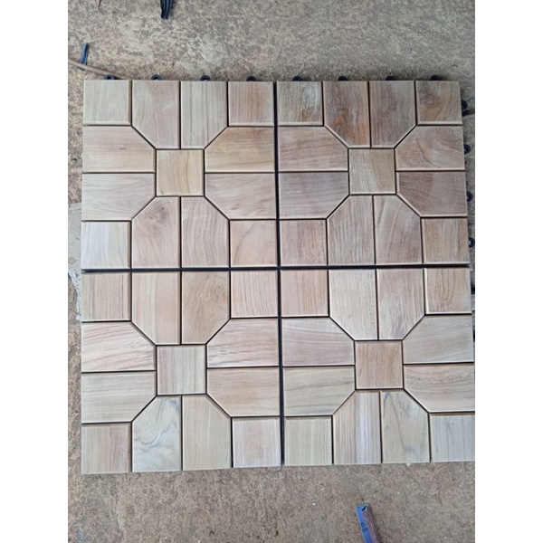 lantai kayu jati murah/ decking tile/ parket