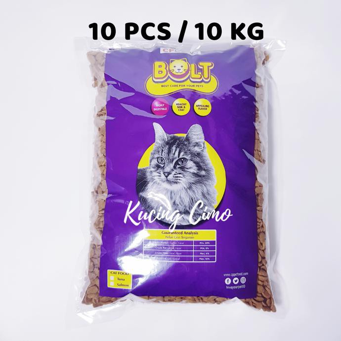 Bolt Repack Paket 10Kg - Makanan Kucing 10pcs