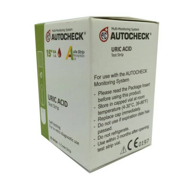 Strip Isi Ulang Autocheck Asam Urat Refill Uric Acid Refil GCU Murah