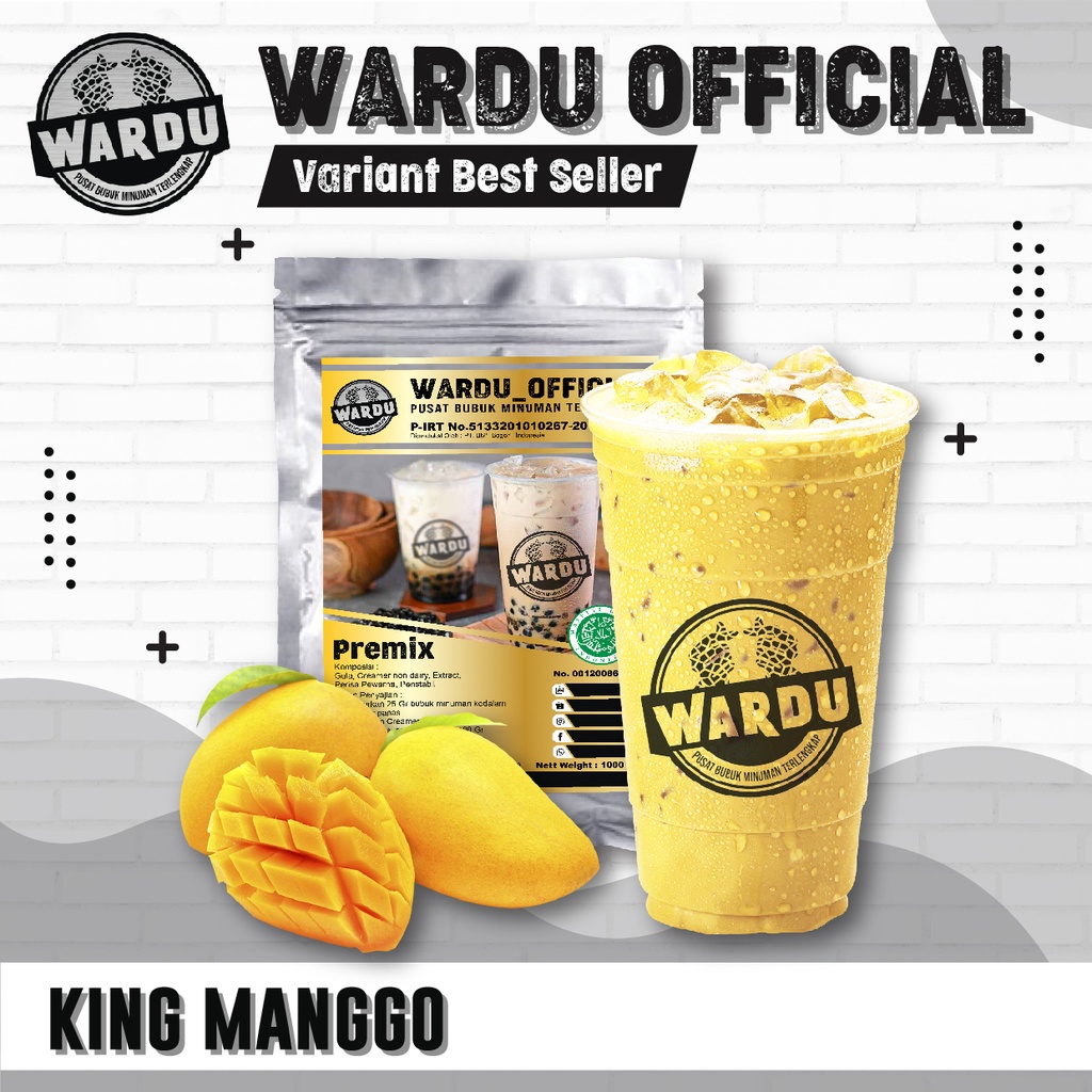 

Bubuk minuman rasa MANGGA 1kg / KING MANGGO Powder Drink 1kg / Powder drink / Varian KING MANGGO/BEST SELLER