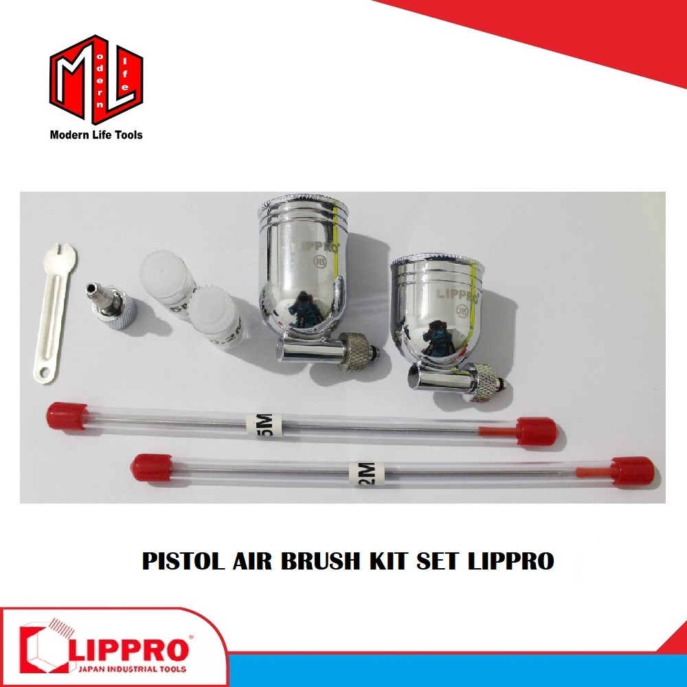 Pistol Air Brush / Penbrush Airbrush Kit Set Lippro