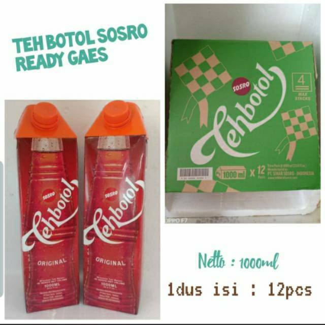 PROMO Grosir teh Sosro 1dus isi 12 kotak/12ltl