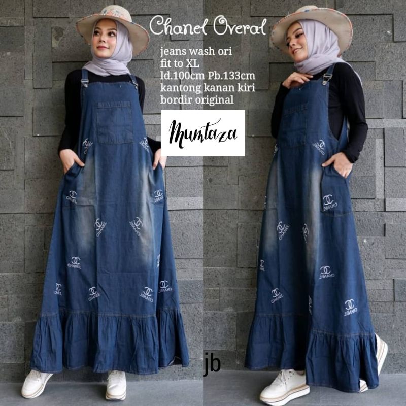 Gamis Midi Dress Jeans Varian Terbaru Amara Clara Channel Delise Fregga Fuji Hima Kiara Merchy Naura Natasya Stone Tokyo SS