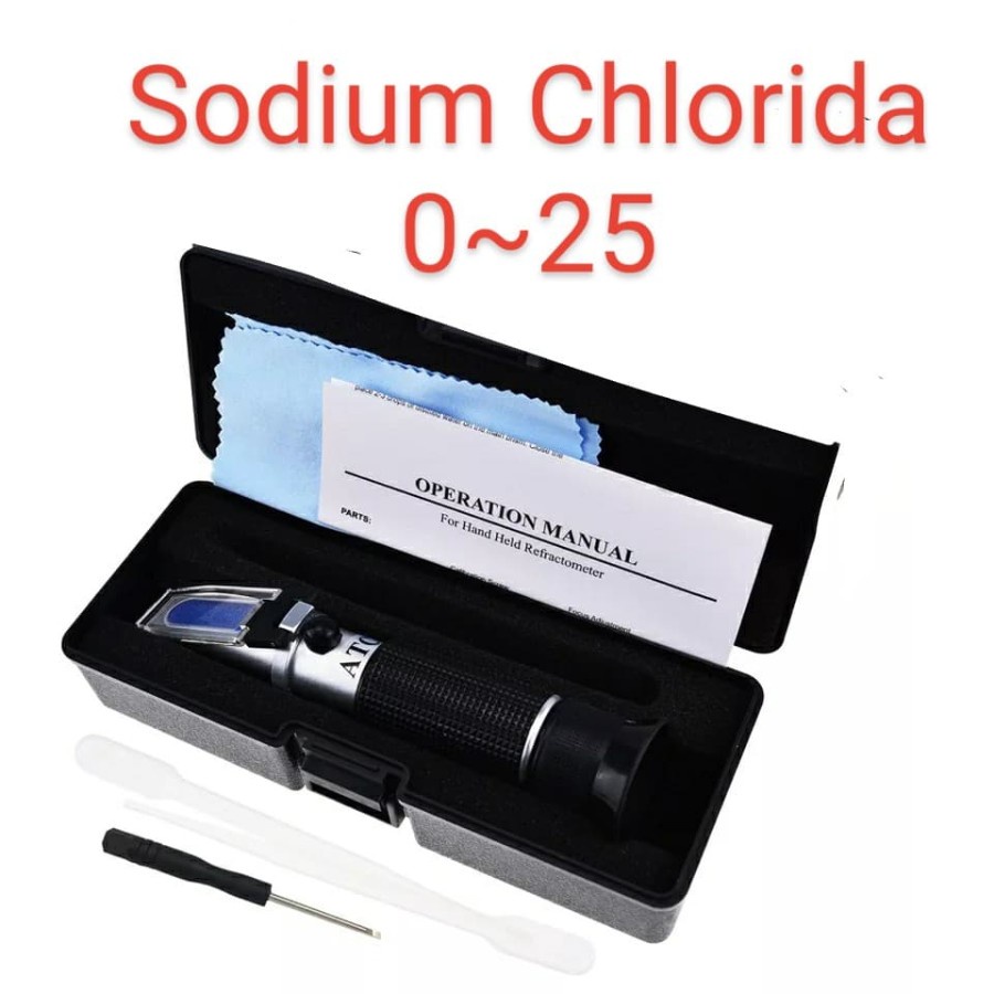 Promo !! Refractormeter Sodium Chloride/ alat ukur kadar Nacl / sodium chloride