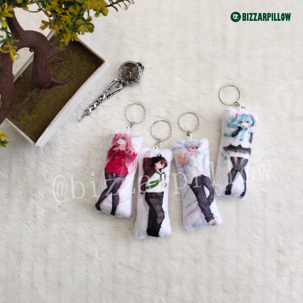 Bizzarpillow Gantungan Kunci Dakimakura Anime Custom BZ301