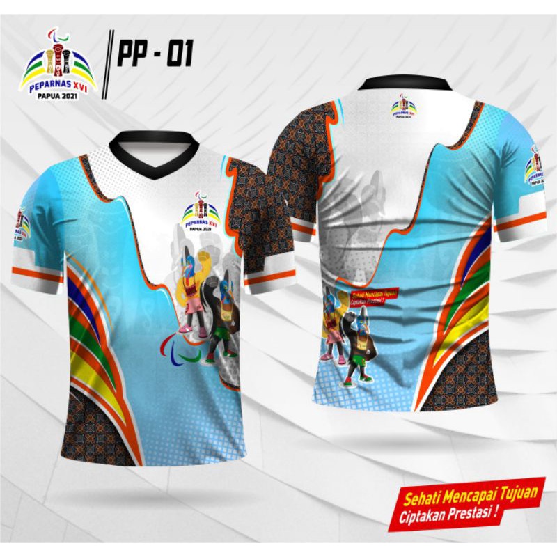 Jersey PEPARNAS XVI PAPUA 2021 Kaos Peparnas 16 PAPUA 2021