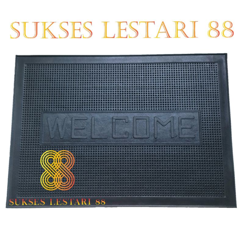 Keset Karpet Karet Anti Slip Welcome 40 x 60 - WC Duri