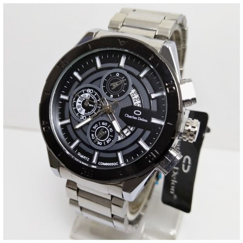 SS.id READY JAM TANGAN PRIA CHARLES DELON TANGGAL AKTIF.