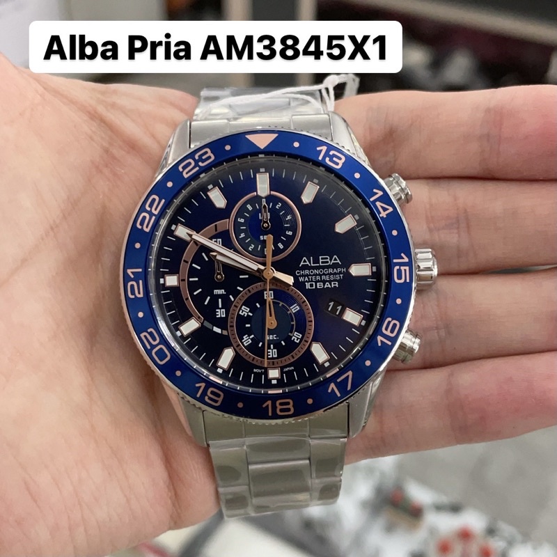 Jam Tangan Alba Pria AM3845 AM3845X1 Original
