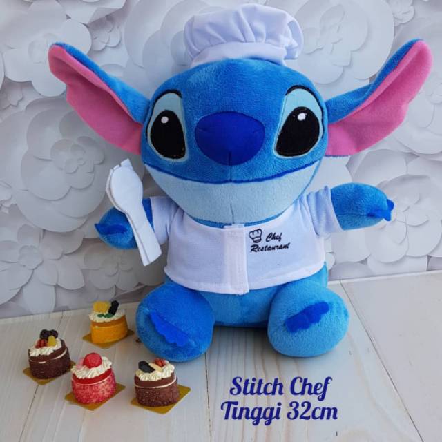 Boneka Stitch Koki / Chef