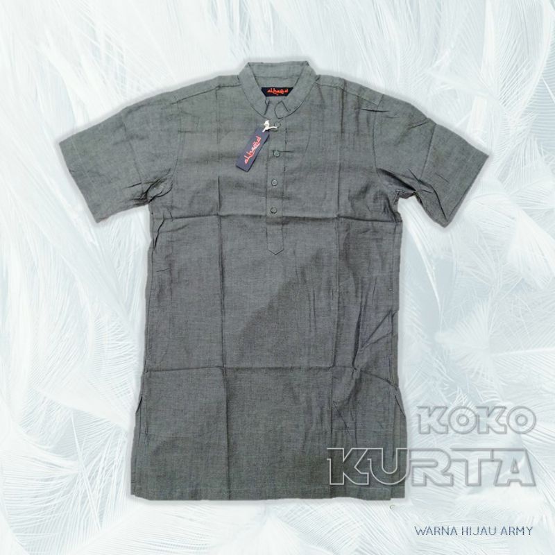 Koko Kurta Polos Lengan Pendek ARMY