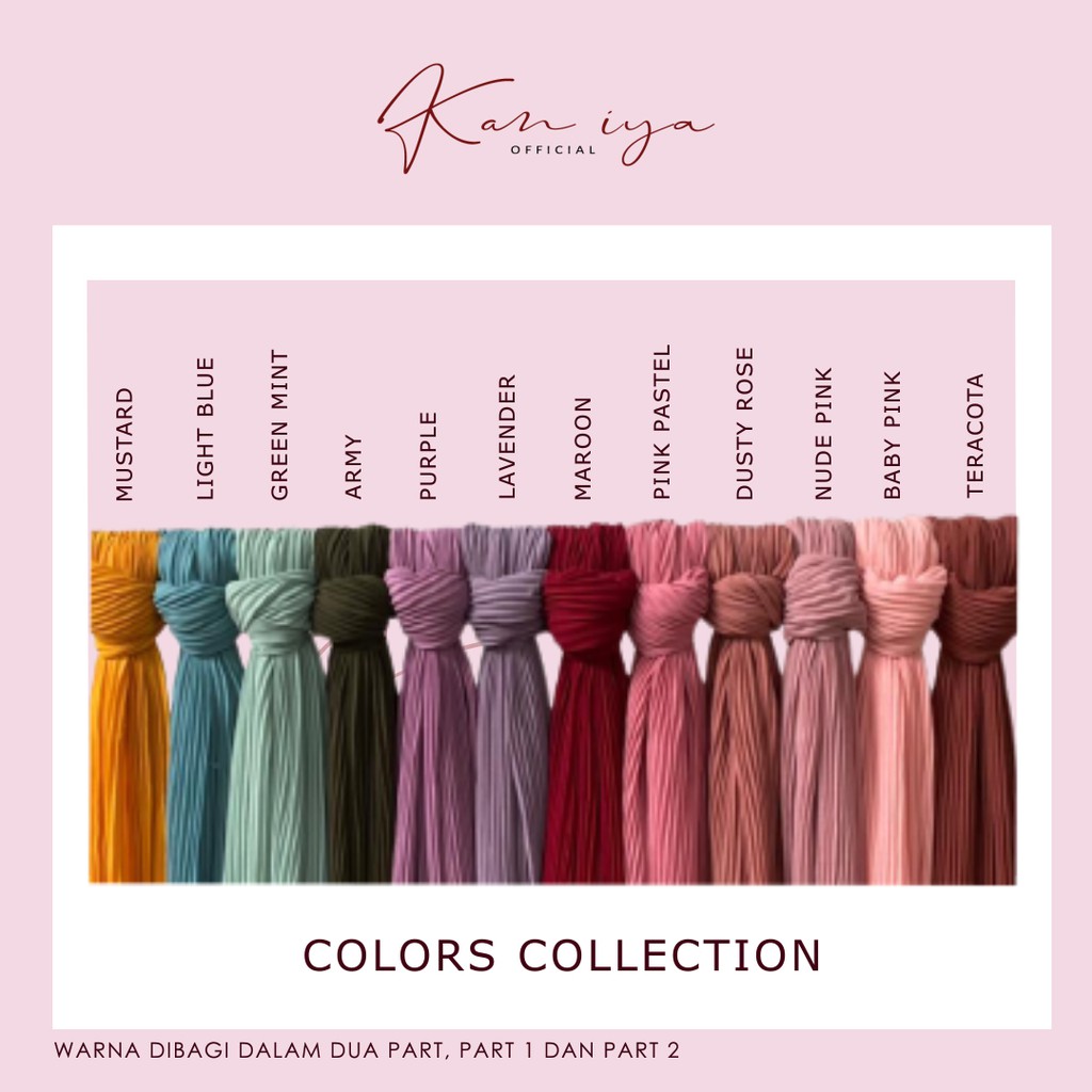 Pashmina Plisket Lidi Ceruty Babydoll Premium 180 x 75 cm By Kaniya