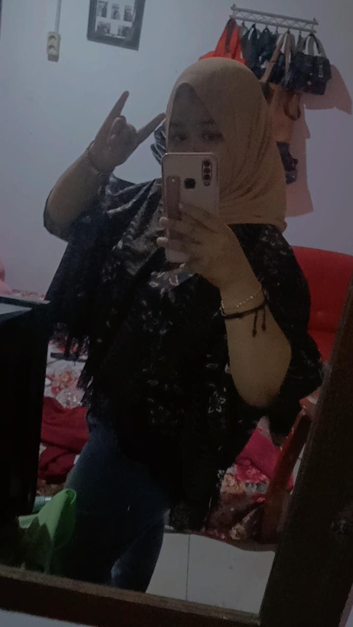 Atasna Batik Wanita Modern Batik Cassual Atasanbatik Batik Lace Mewah Batik Batwing(hitam)