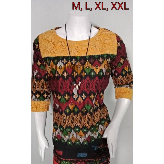 Blouse chibi combi brokat 6/8 M - XXL