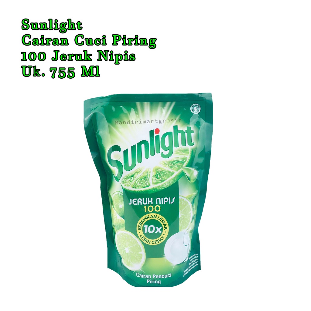 SUNLIGHT *CAIRAN CUCI PIRING* 100 JERUK NIPIS *650ml