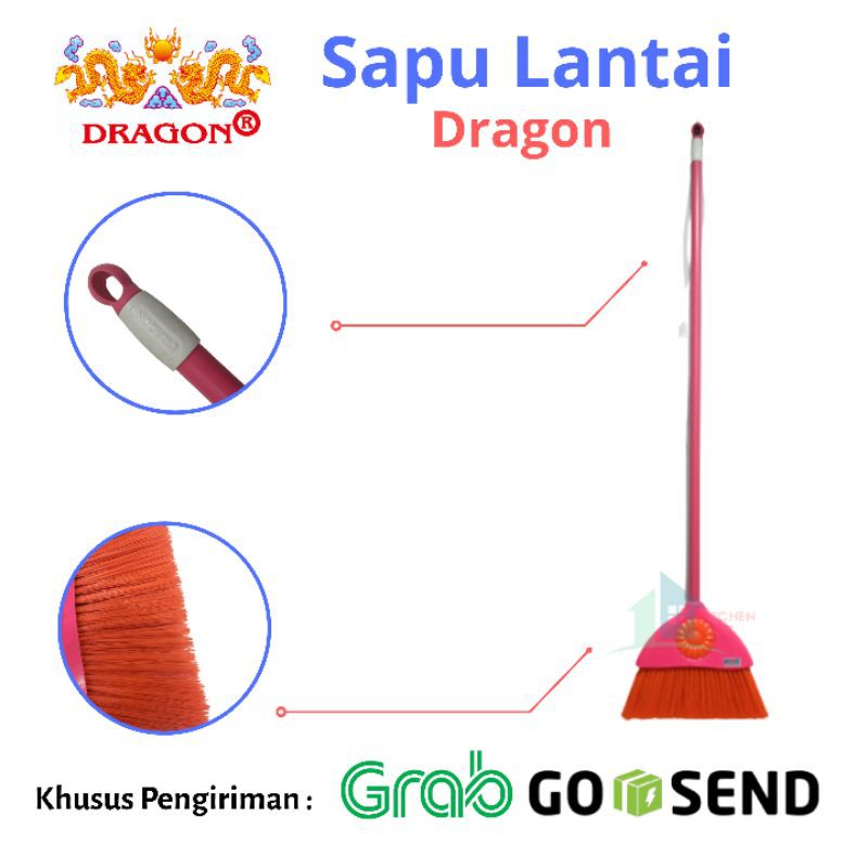 Sapu Lantai Dragon Bunga Matahari Sapu Plastik Dragon Bunga