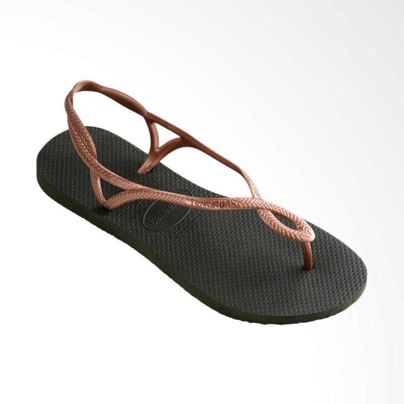 havaianas luna sandals olive rose gold