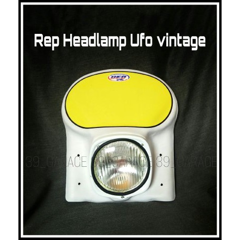 Lampu depan trail klasik / headlamp trail jadul / rep ufo / vintage enduro headlamp