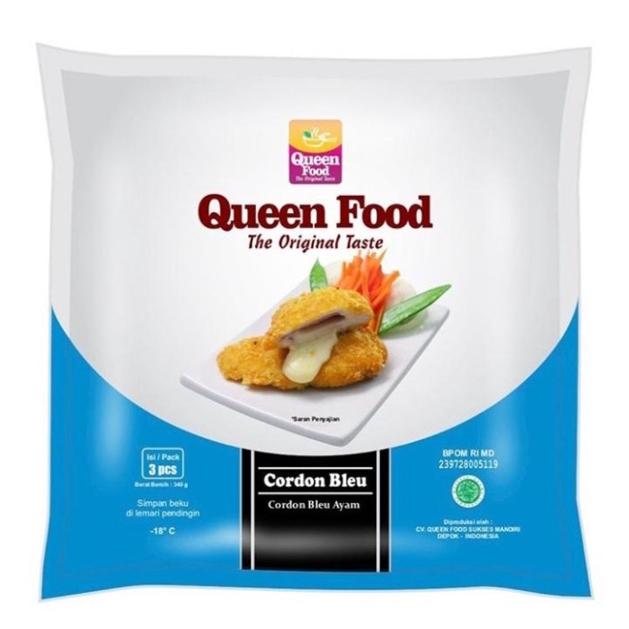 

Promo Toko Queen food cordon bleu isi 3/340gr