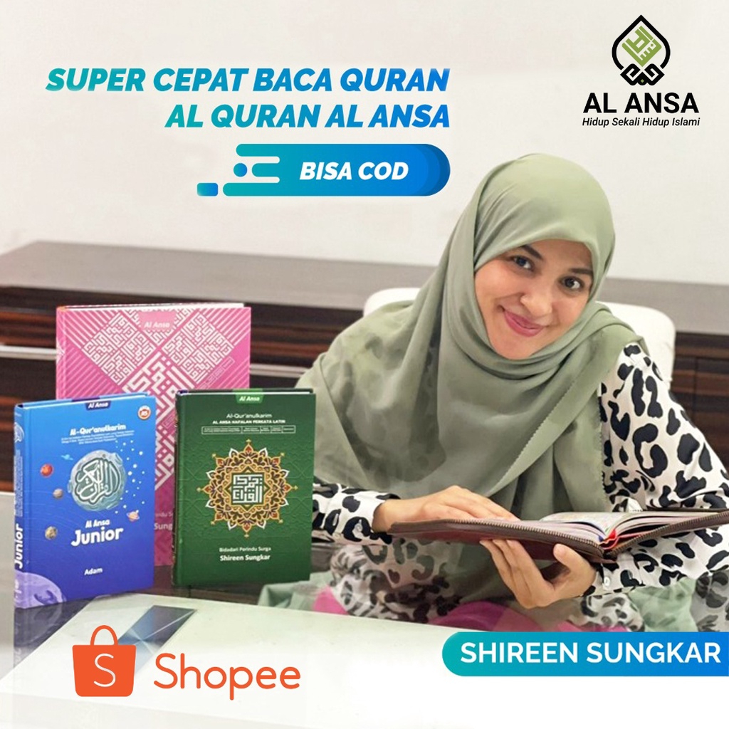 AL QURAN AL ANSA PERKATA LATIN MOTIF KOTAK NEW - A5