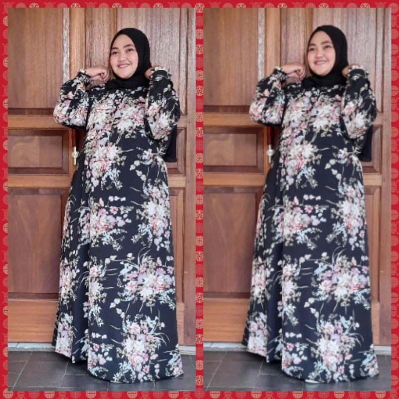 Gamis Jumbo Superjumbo Susye Wolpeach Monalisa XXXL LD 140