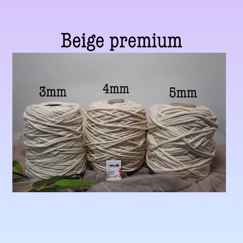 

Tali katun PREMIUM BEIGE 1kg