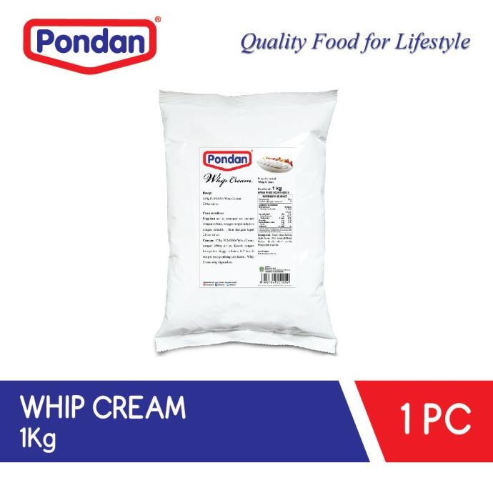 

BAYAR DITEMPAT Pondan Whip Cream (bulky)