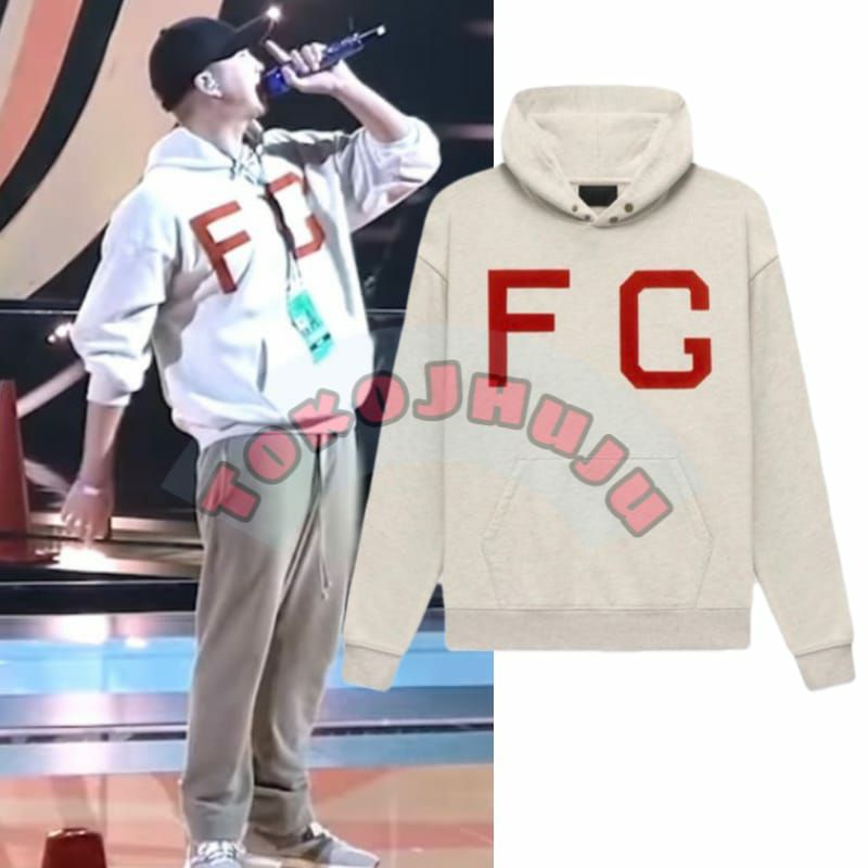 Hoodie Jumper BTS RM Kim NamJoon FG sablon merah besar