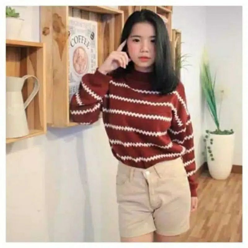 MOZY OXY SWEATER RAJUT WANITA | RAJUT TEBAL / Mozy Oxy Sweater Rajut TEBAL